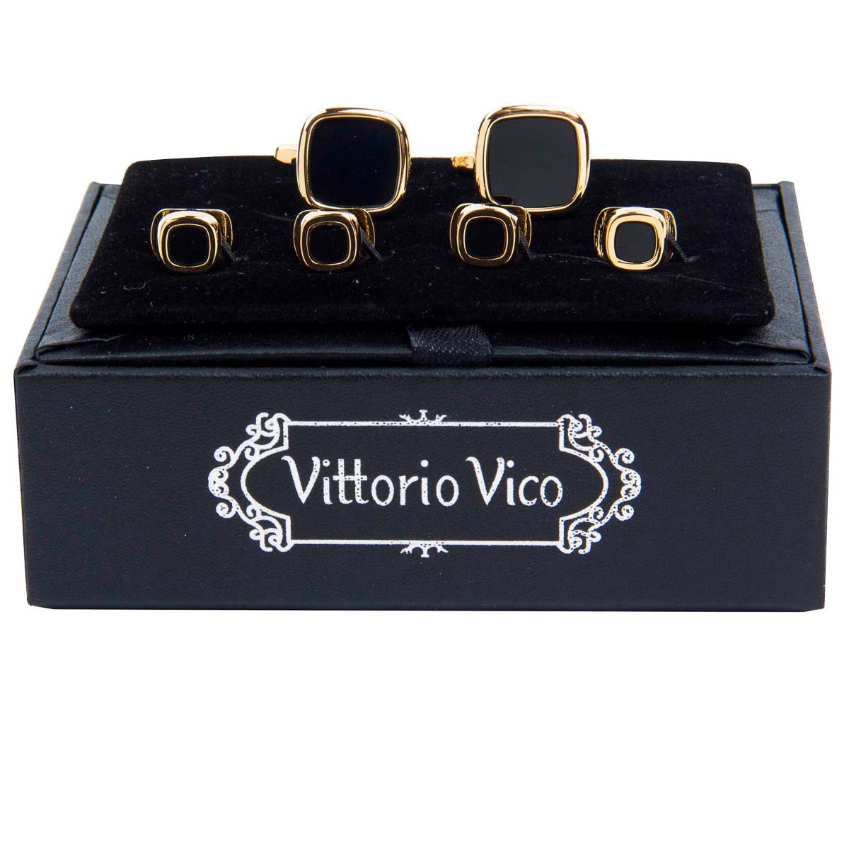 Vittorio Vico Gold Cufflinks &amp; Stud Sets