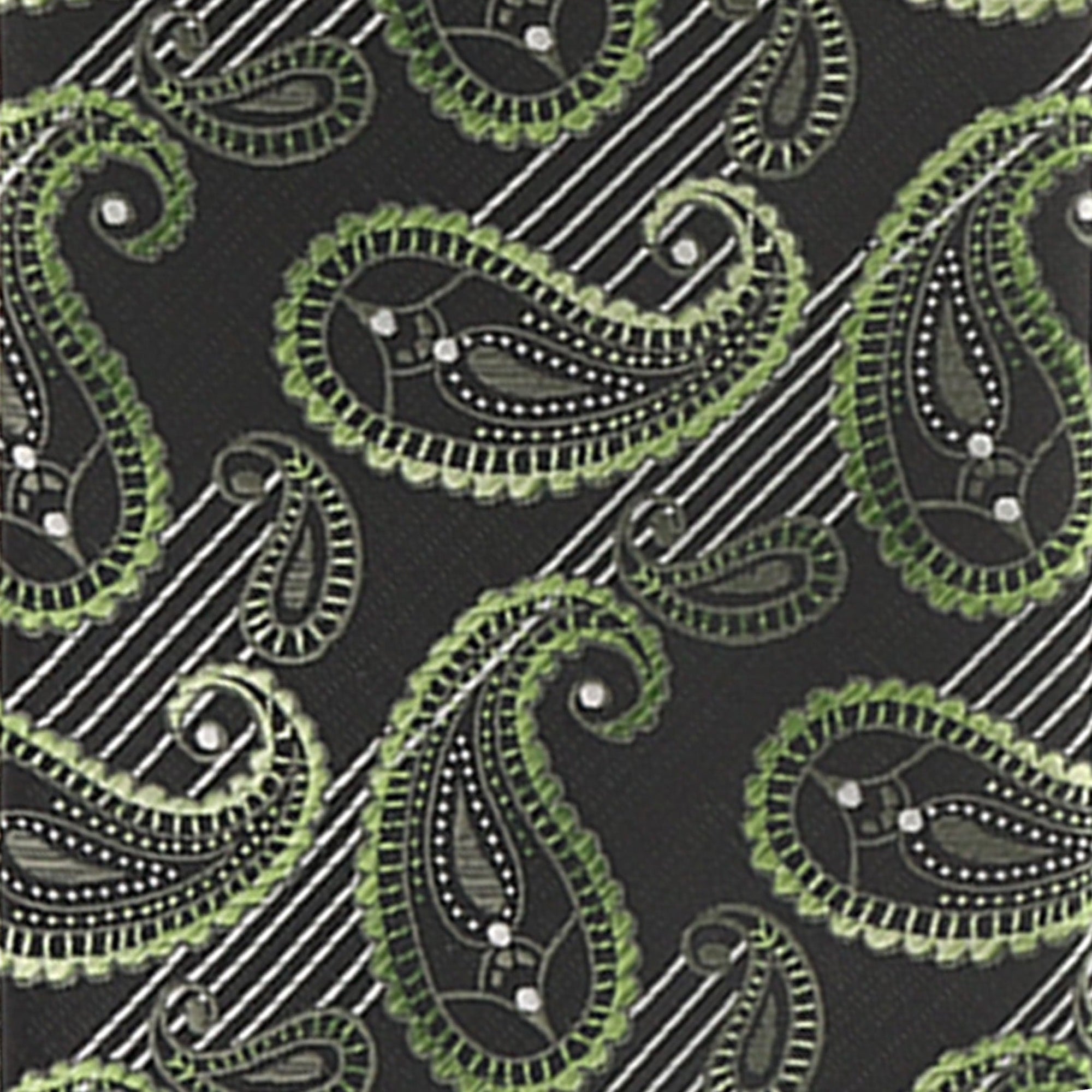 Vittorio Farina Paisley Designer Necktie & Pocket Square - NH-D-1282 - Classy Cufflinks