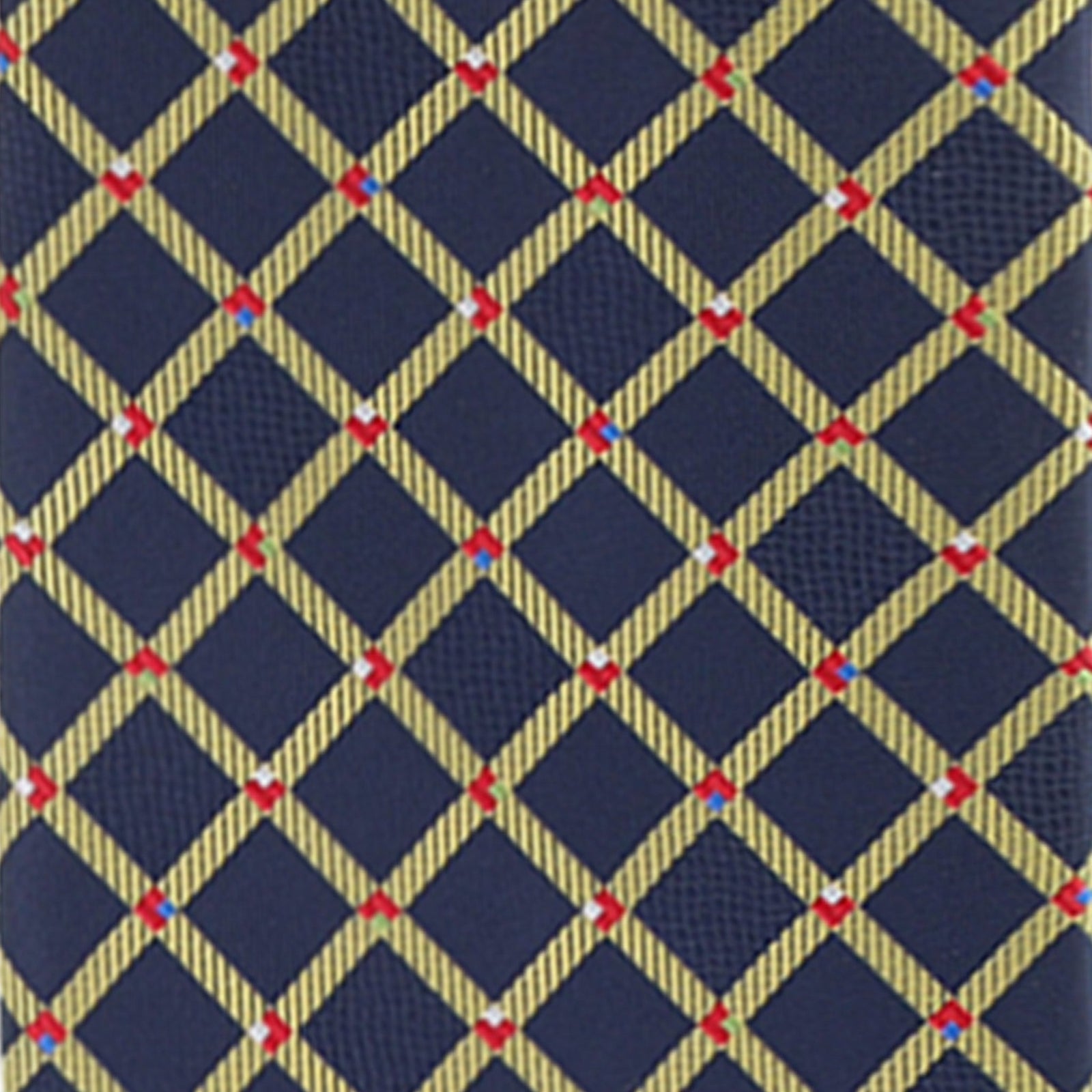 Vittorio Farina Geometric Designer Necktie & Pocket Square - NH-D-1321 - Classy Cufflinks