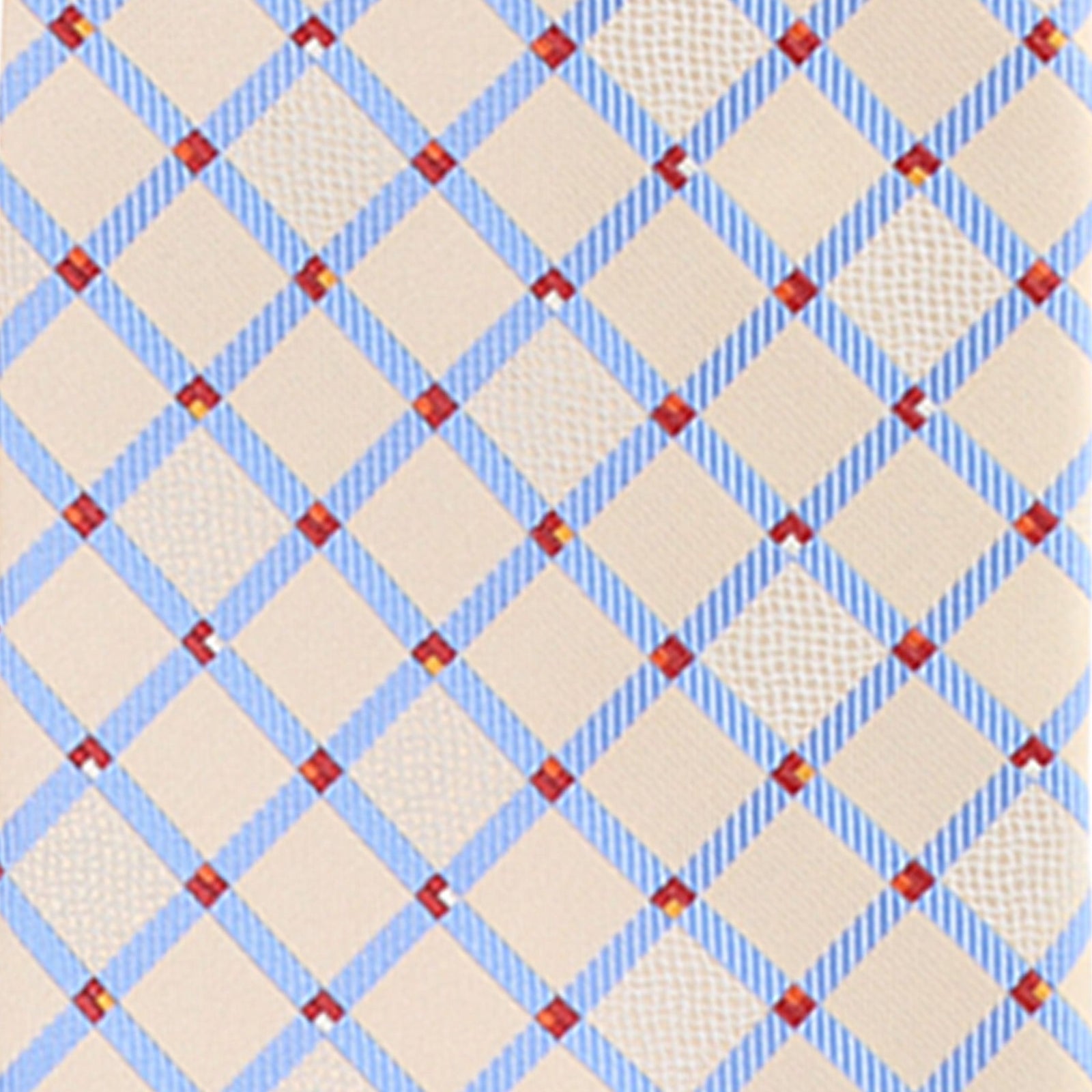 Vittorio Farina Geometric Designer Necktie & Pocket Square - NH-D-1322 - Classy Cufflinks