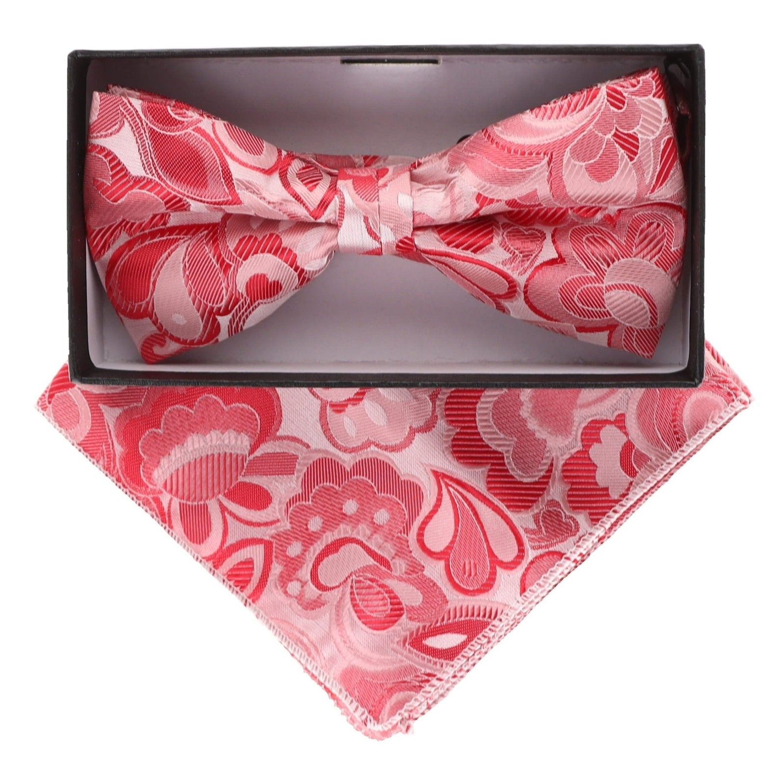 Vittorio Farina Floral Designer Bow Tie & Pocket Square - BH-21031 - Classy Cufflinks