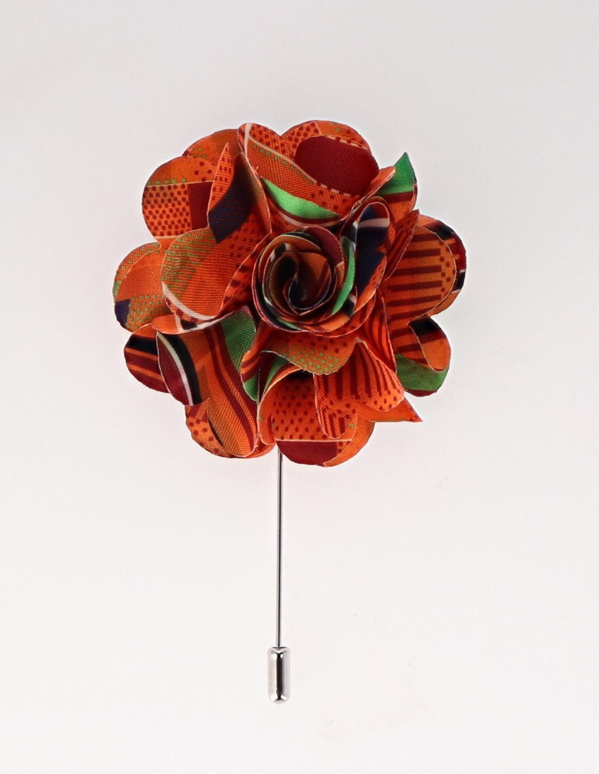Vittorio Vico Men's Formal Stick Flower Lapel Pin: Flower Pin Suit Accessories Pins for Suit or Tuxedo - lapelstick-solid-F061Black - Classy Cufflinks