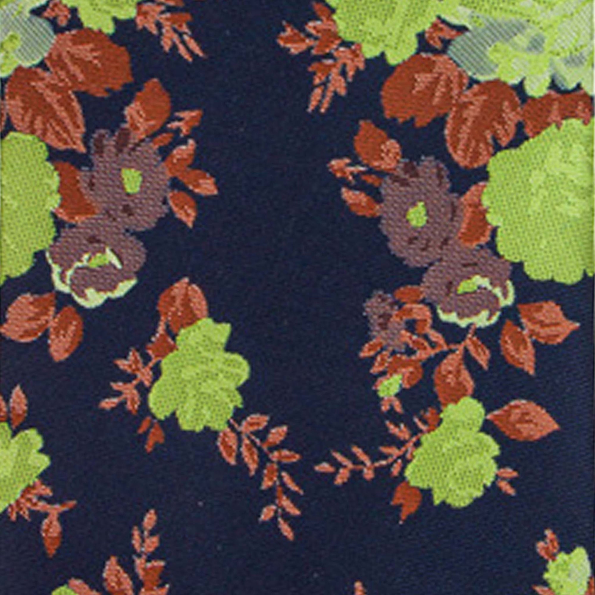 Vittorio Farina Floral Designer Necktie & Pocket Square - NH-D-1085 - Classy Cufflinks