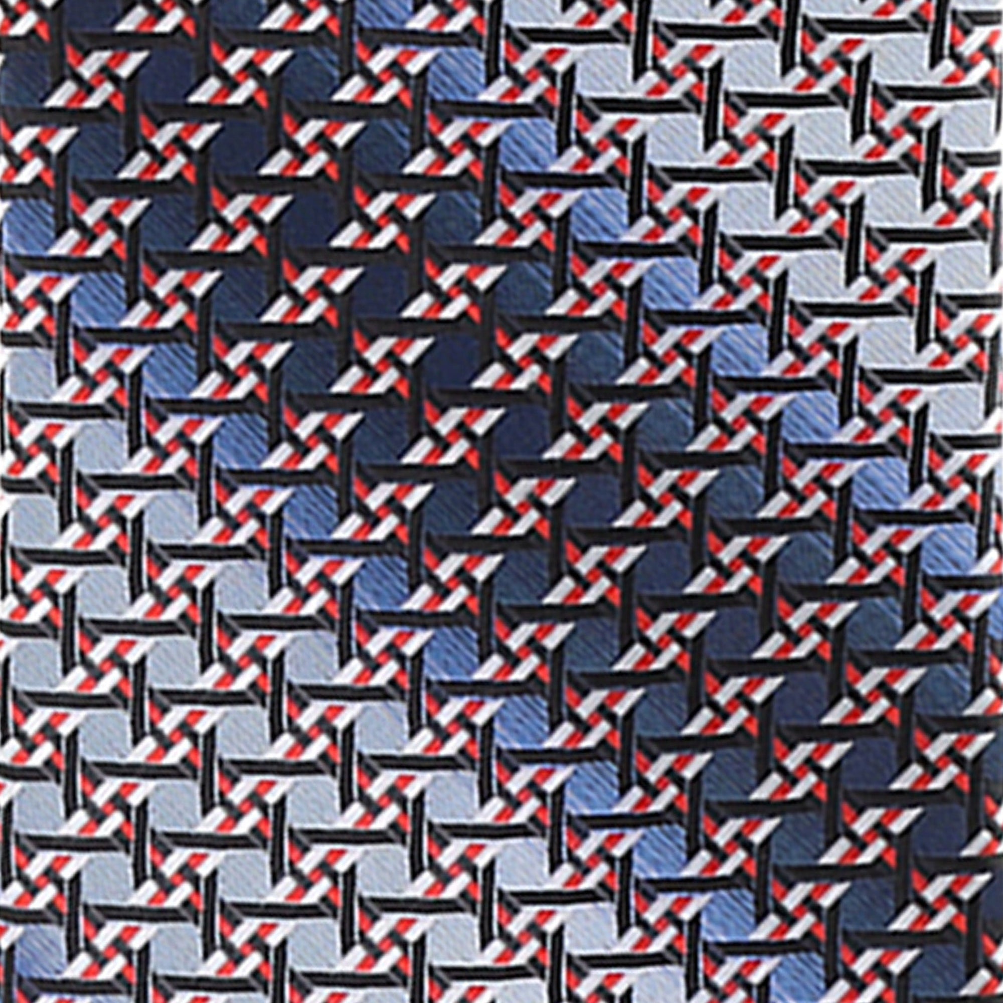 Vittorio Farina Geometric Designer Necktie & Pocket Square - NH-D-1252 - Classy Cufflinks