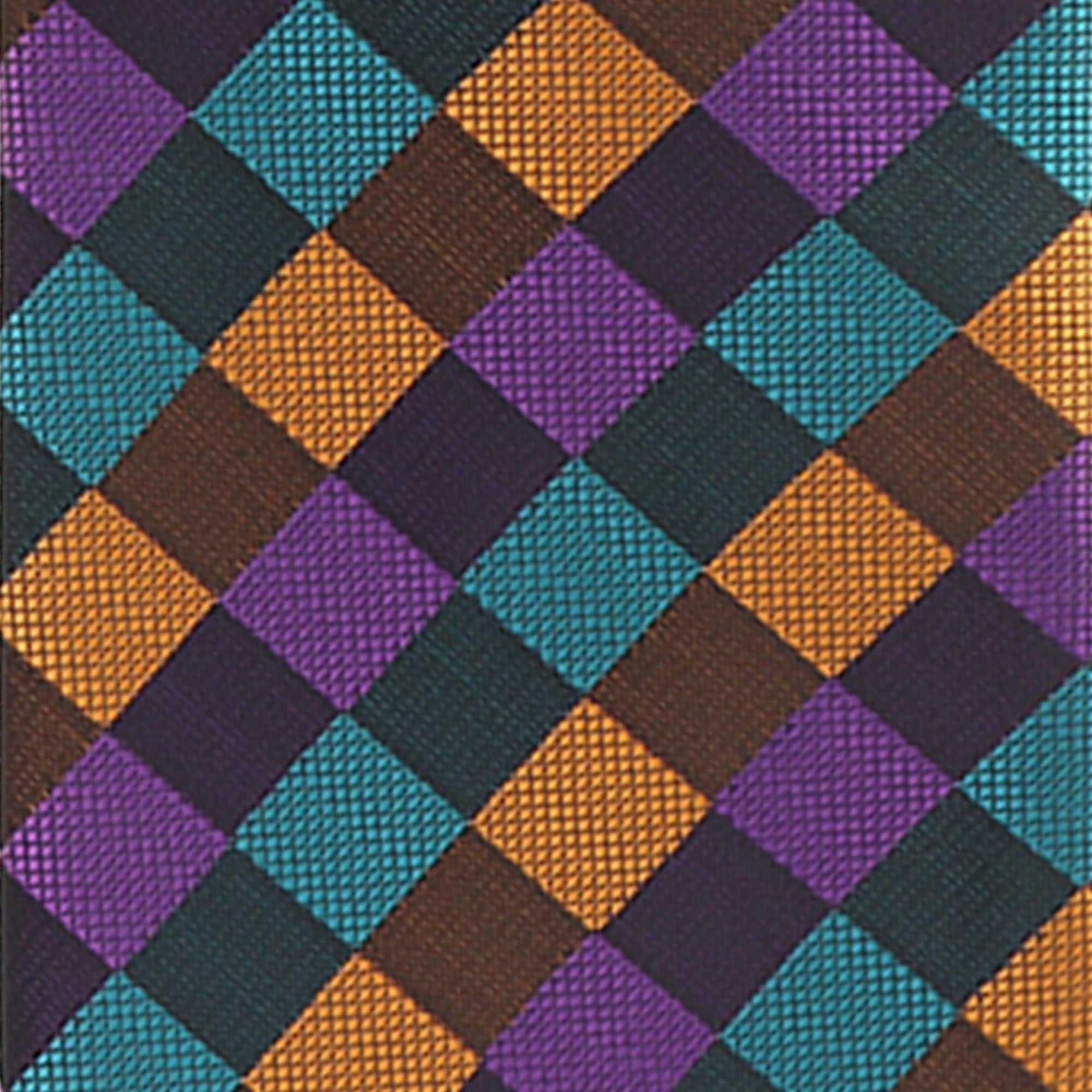 Vittorio Farina Geometric Designer Necktie & Pocket Square - NH-D-1255 - Classy Cufflinks