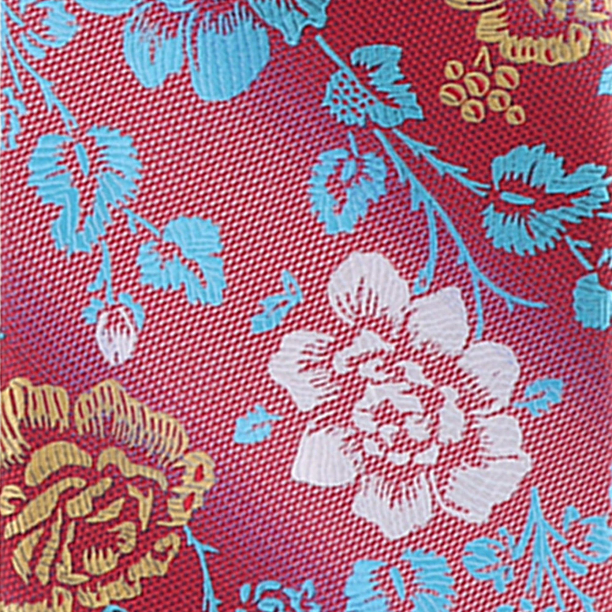 Vittorio Farina Floral Designer Necktie & Pocket Square - NH-D-1286 - Classy Cufflinks