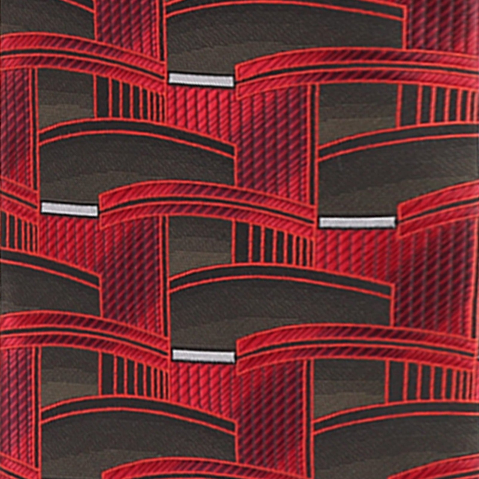 Vittorio Farina Geometric Designer Necktie & Pocket Square - NH-D-1291 - Classy Cufflinks