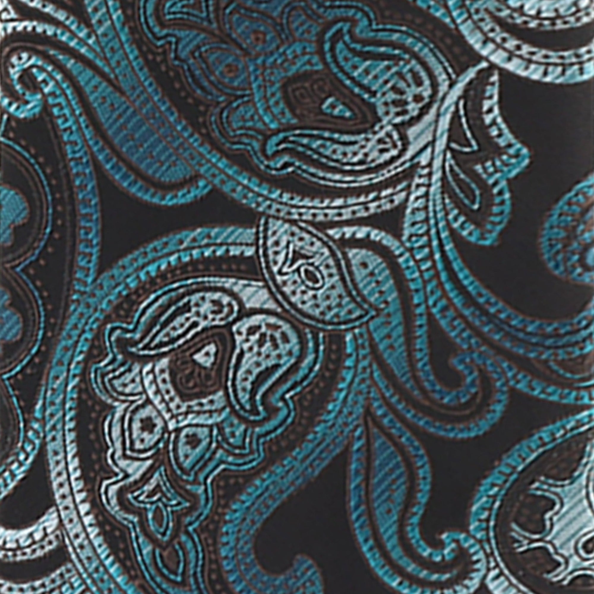 Vittorio Farina Paisley Designer Necktie & Pocket Square - NH-D-1299 - Classy Cufflinks