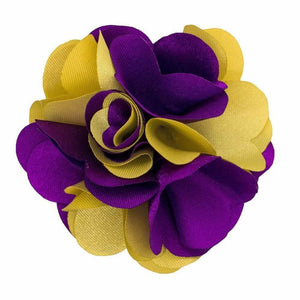 Vittorio Vico Mens Formal Two-Tone Flower Lapel Pin: Flower Pin Suit Accessories Pins for Suit or Tuxedo by Classy Cufflinks