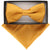 Vittorio Farina Classic Bow Tie & Pocket Square by Classy Cufflinks - basic-bow-tie-hanky-mustard - Classy Cufflinks