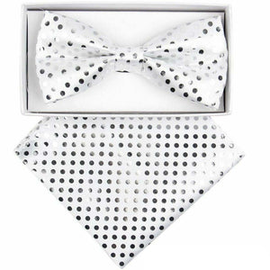Vittorio Farina LIMITED EDITION Metallic Bow Tie & Pocket Square by Classy Cufflinks - bhm-001 - Classy Cufflinks