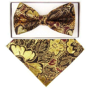 Vittorio Farina LIMITED EDITION Metallic Bow Tie & Pocket Square by Classy Cufflinks - bhm-037 - Classy Cufflinks