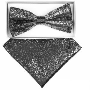 Vittorio Farina LIMITED EDITION Metallic Bow Tie & Pocket Square by Classy Cufflinks - bhm-045 - Classy Cufflinks