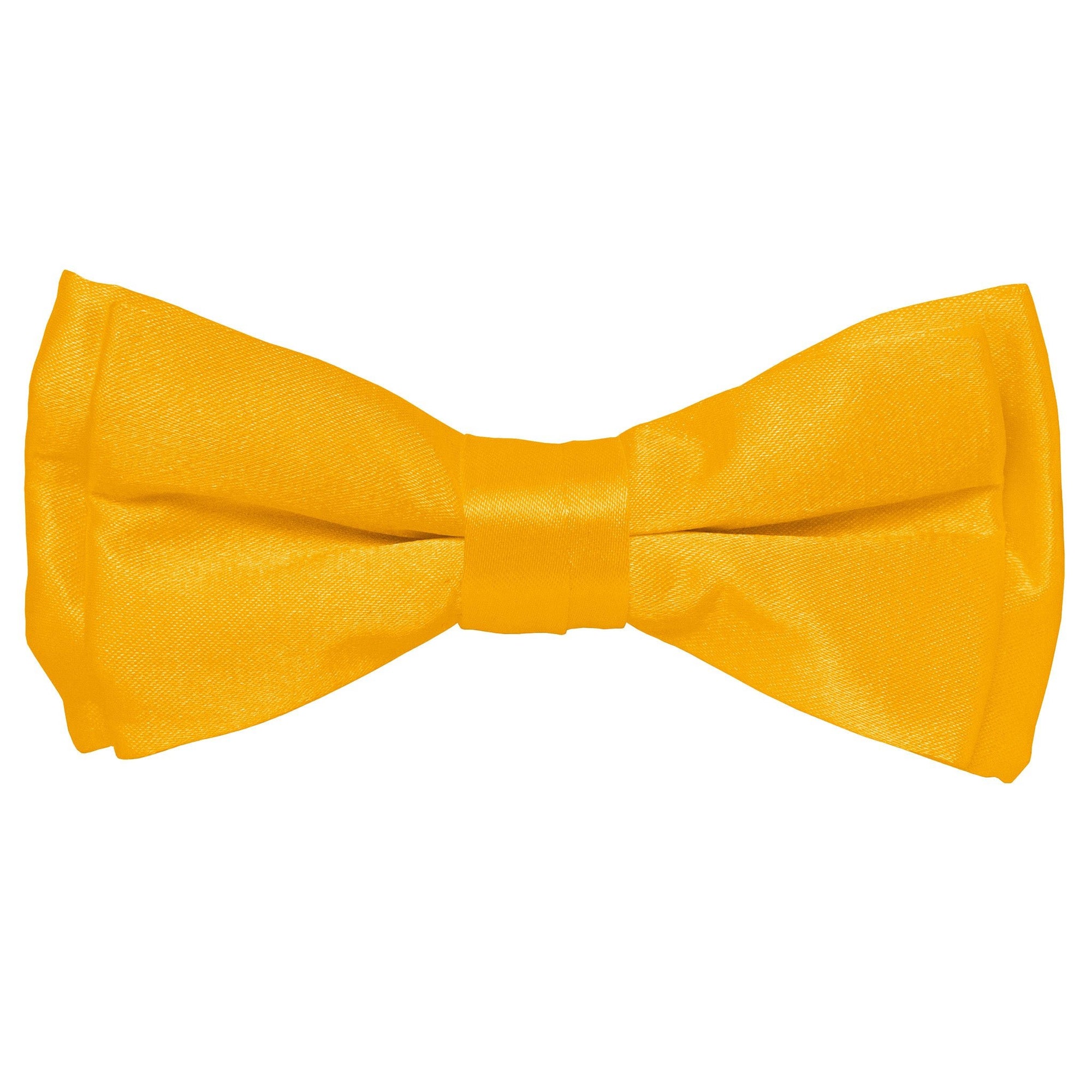 Vittorio Farina Boy's Solid Silky Bow Tie by Classy Cufflinks - boys-amber - Classy Cufflinks