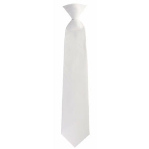 Vittorio Farina Boy's Clip Necktie by Classy Cufflinks - boys clip white 16in - Classy Cufflinks