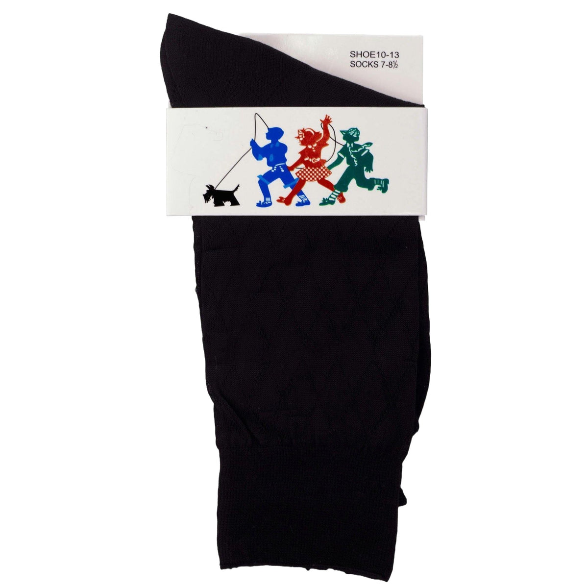 Vittorio Farina Colorful Vibrant Boy&#39;s Socks by Classy Cufflinks - boys-socks-7to8-black_1 - Classy Cufflinks