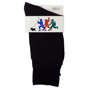 Vittorio Farina Colorful Vibrant Boy's Socks by Classy Cufflinks - boys-socks-7to8-black_1 - Classy Cufflinks