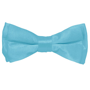 Vittorio Farina Boy's Solid Silky Bow Tie by Classy Cufflinks - boys-turquoise - Classy Cufflinks