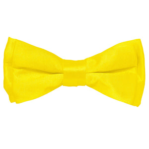Vittorio Farina Boy's Solid Silky Bow Tie by Classy Cufflinks - boys-yellow - Classy Cufflinks