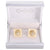Vittorio Vico Colored Crystal Studded Flower Cufflinks (CL 12XX Series)