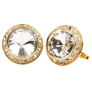Vittorio Vico Gold & Silver Colorful Bling Cufflinks (15xx Series) by Classy Cufflinks