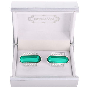 VITTORIO VICO Gold & Silver Colorful Capsule Cufflinks (17xx Series) by Classy Cufflinks