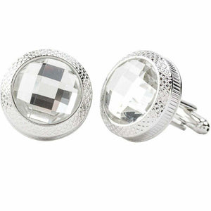 VITTORIO VICO Gold & Silver Colorful Button Cufflinks (18xx Series) by Classy Cufflinks