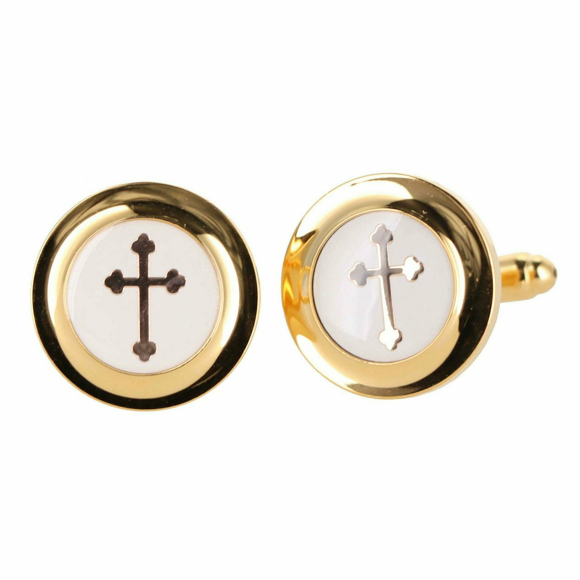 Vittorio Vico Gold & Silver Religious Cufflinks (CL30xx Series)