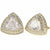 Vittorio Vico Triangular Crystal Diamond Set Cufflinks (CL 72XX) by Classy Cufflinks - CL-7202 - Classy Cufflinks