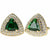 Vittorio Vico Triangular Crystal Diamond Set Cufflinks (CL 72XX) by Classy Cufflinks - CL-7209 - Classy Cufflinks
