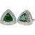 Vittorio Vico Triangular Crystal Diamond Set Cufflinks (CL 72XX) by Classy Cufflinks - CL-7209 - Classy Cufflinks