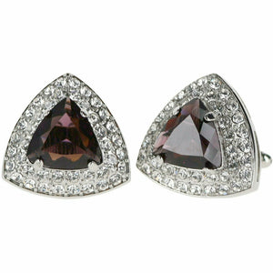Vittorio Vico Triangular Crystal Diamond Set Cufflinks (CL 72XX) by Classy Cufflinks - CL-7211 - Classy Cufflinks