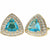 Vittorio Vico Triangular Crystal Diamond Set Cufflinks (CL 72XX) by Classy Cufflinks - CL-7216 - Classy Cufflinks
