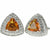 Vittorio Vico Triangular Crystal Diamond Set Cufflinks (CL 72XX) by Classy Cufflinks - CL-7219 - Classy Cufflinks