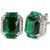 Vittorio Vico Rectangular Colored Diamond Flanked Crystal Cufflinks (CL 74XX) by Classy Cufflinks - CL-7415 - Classy Cufflinks