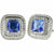 Vittorio Vico Square Colored Crystal Double Diamond Set Cufflinks (CL 75XX) by Classy Cufflinks - CL-7507 - Classy Cufflinks