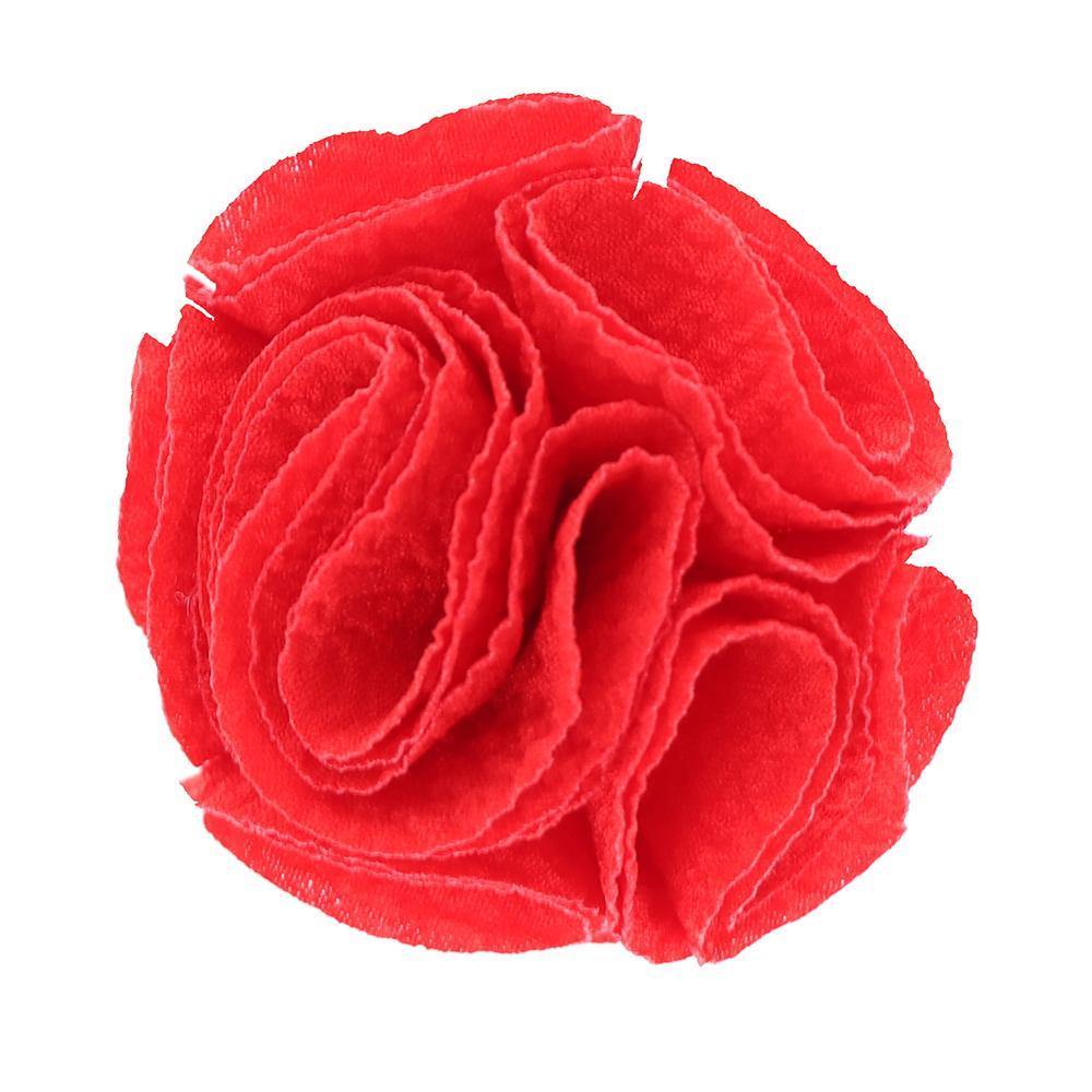 Vittorio Vico Men&#39;s Formal Solid Rose Seersucker Flower Lapel Pin: Flower Pin Suit Accessories Pins for Suit or Tuxedo by Classy Cufflinks