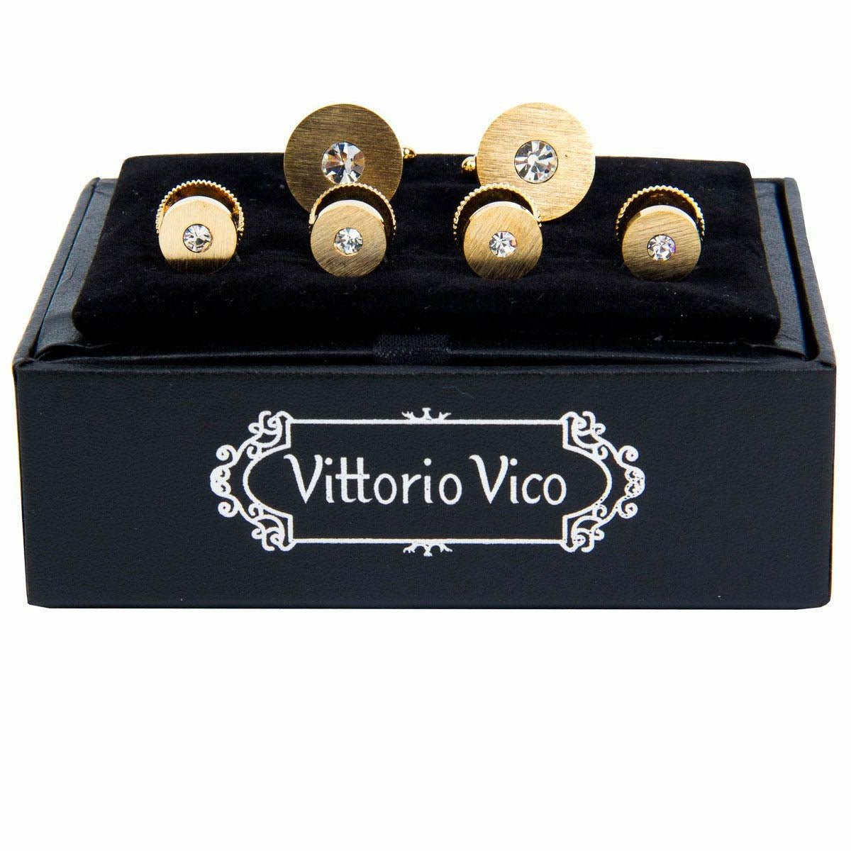 Vittorio Vico Gold Cufflinks & Stud Sets