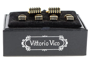 Vittorio Vico Gold Cufflinks & Stud Sets by Classy Cufflinks