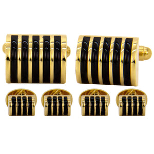 Vittorio Vico Gold Cufflinks & Stud Sets by Classy Cufflinks - fs-20-gold - Classy Cufflinks