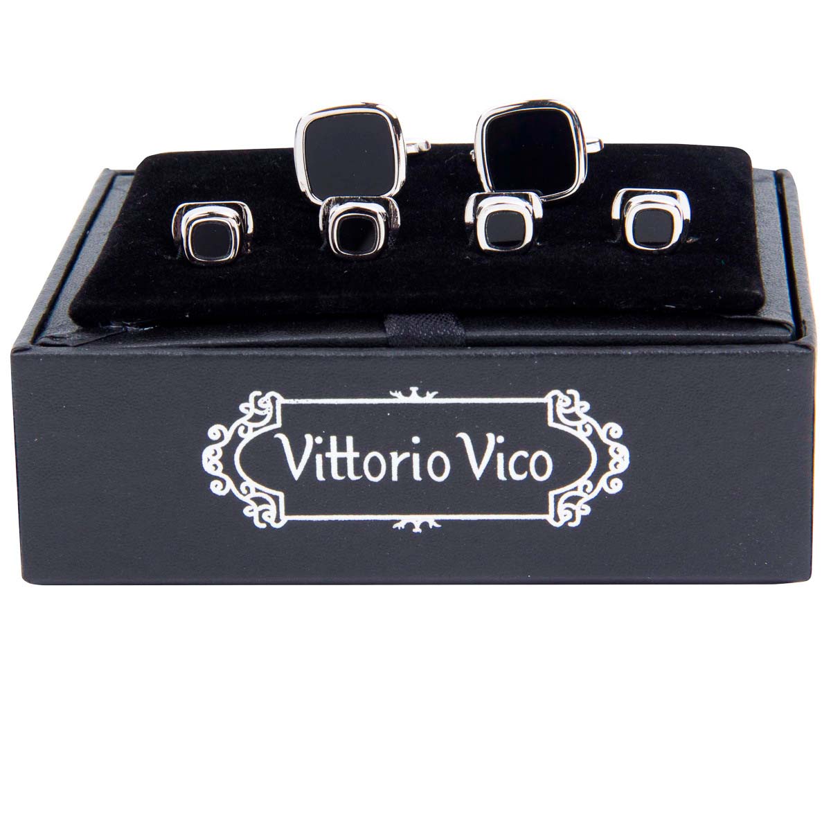 Vittorio Vico Silver Cufflinks &amp; Stud Sets