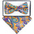 Vittorio Farina Boy's Designer Floral Print Print Bow Tie & Pocket Square by Classy Cufflinks - KBH-1003 - Classy Cufflinks