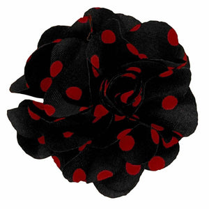 Vittorio Vico Men's Formal Polka Dot Flower Lapel Pin: Flower Pin Suit Accessories Pins for Suit or Tuxedo by Classy Cufflinks