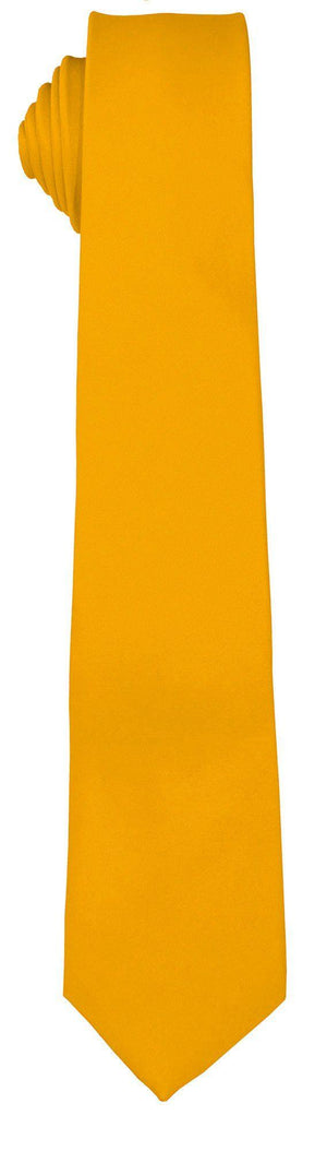Vittorio Farina Solid Satin Skinny Necktie by Classy Cufflinks