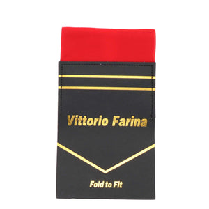 Vittorio Farina Pre-Folded Pocket Square (Flat) by Classy Cufflinks - PS-PREFOLD_FLAT-RED - Classy Cufflinks