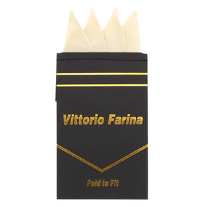 Vittorio Farina Pre-Folded Pocket Square (Four-Point) Var 1. by Classy Cufflinks