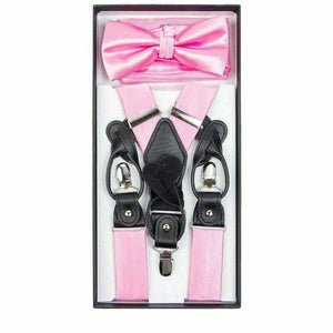 Vittorio Farina Gift Box (Satin Suspender, Bow Tie & Pocket Square Set) by Classy Cufflinks