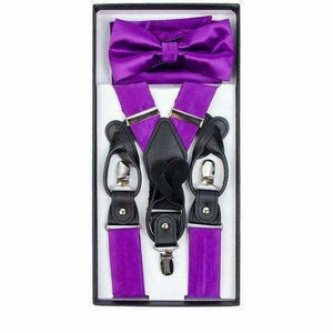 Vittorio Farina Gift Box (Satin Suspender, Bow Tie & Pocket Square Set) by Classy Cufflinks