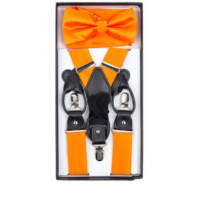 Vittorio Farina Gift Box (Satin Suspender, Bow Tie & Pocket Square Set)