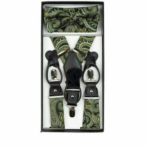 Vittorio Vico Gift Box (Paisley Suspender, Bow Tie & Pocket Square Set) by Classy Cufflinks